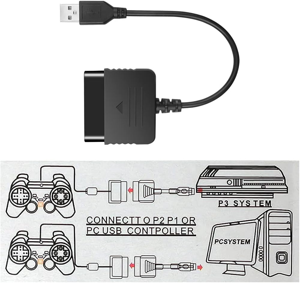 Amazon | YFFSFDC PS2 to PS3/PCコントローラーアダプター 汎用